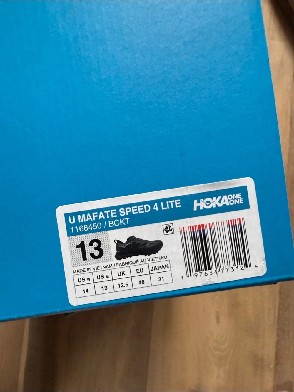 Hoka Mafate Speed 4 Lite Black Sz 13